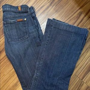 7 for all mankind bootleg jeans size 26